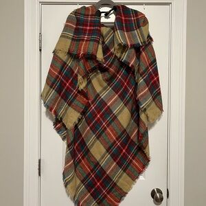 Plaid Blanket Scarf